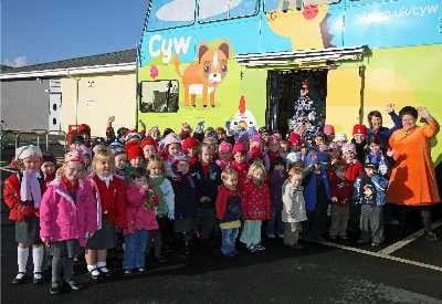 pupils meet Welsh star