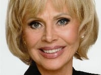 Movie Legend Britt Ekland Arrives In Abergavenny