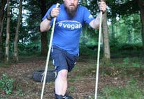 Craig Williams - the Usk Ice Warrior training for a polar walk in aid of charity