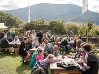 Thousands arrive in Abergavenny for annual food festival weekend