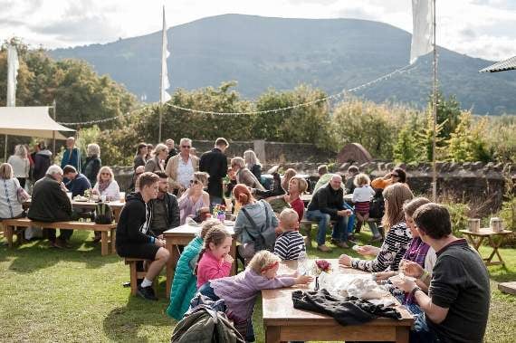 Thousands arrive in Abergavenny for annual food festival weekend