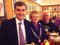 Mayor and guests tuck into Fairtrade breakfast