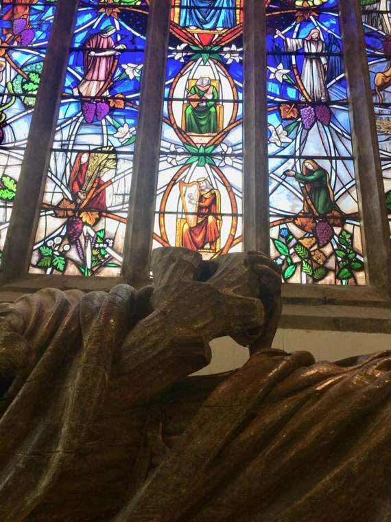 Abergavenny's world famous Jesse figure moves into new home at St Mary's Priory Church