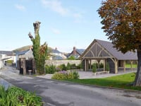 First glimpse of proposed pavilion at Abergavenny Castle