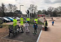 Local businesses thanked for helping revamp skate park