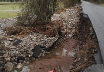 Work starts on storm damaged road