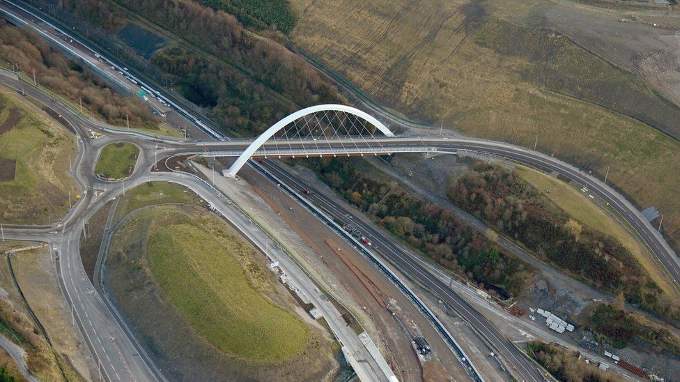 Heads of the Valleys Road at Brynmawr
