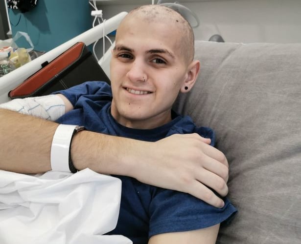 Rhys Langford following chemotherapy