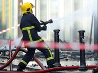 Warning issued as firefighters tackle blaze near Abergavenny 