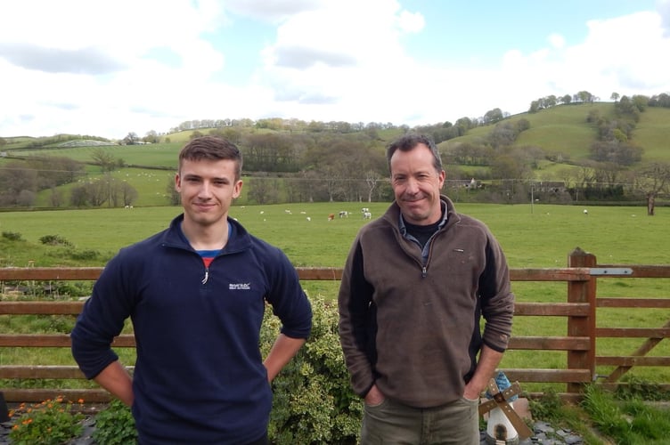 Dylan and Alwyn Nutting of Glascoed Farm, Newtown