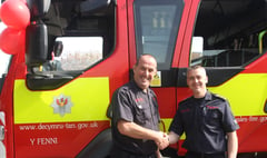 Firefighter Martin’s farewell after 40 years in the service