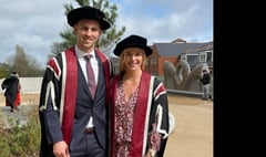Sports star couple awarded honorary degrees 