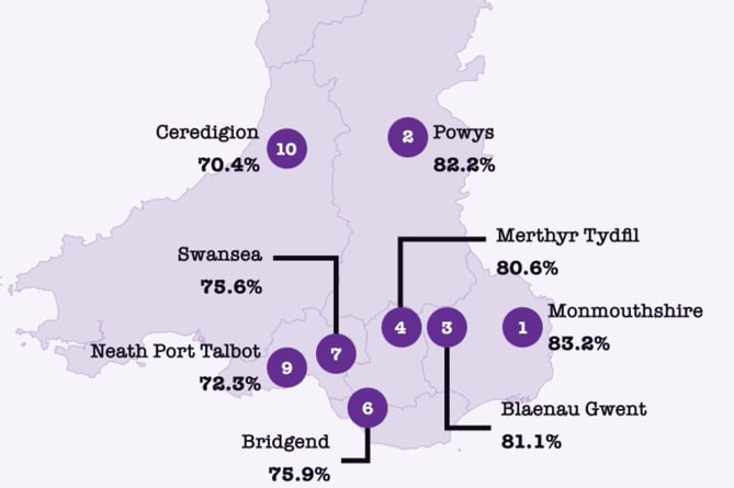 Map shows best places to stay with your pets in Wales