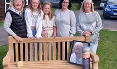 Bench memorial for cricket sporting family