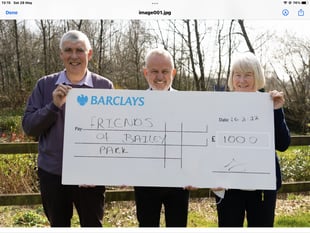£1k funding boost for Friends of Bailey Park