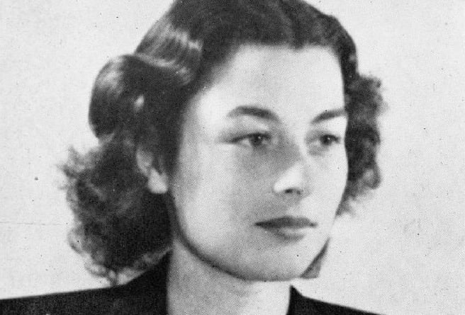 Portrait photo of the French World War II secret agent Violette Szabo. The photo was taken prior to her capture by German forces in June 1944.