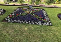 Jubilee flowerbed blooms into full colour in park