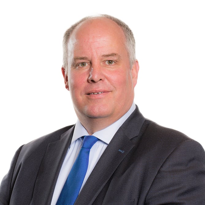 Headshot of Andrew RT Davies, leader of the Welsh Conservatives in the Senedd