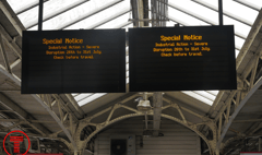 ‘Essential travel only’ on selected routes on 30 July