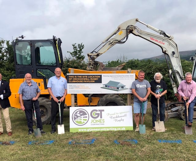 Rugby club celebrates start of work on new clubhouse