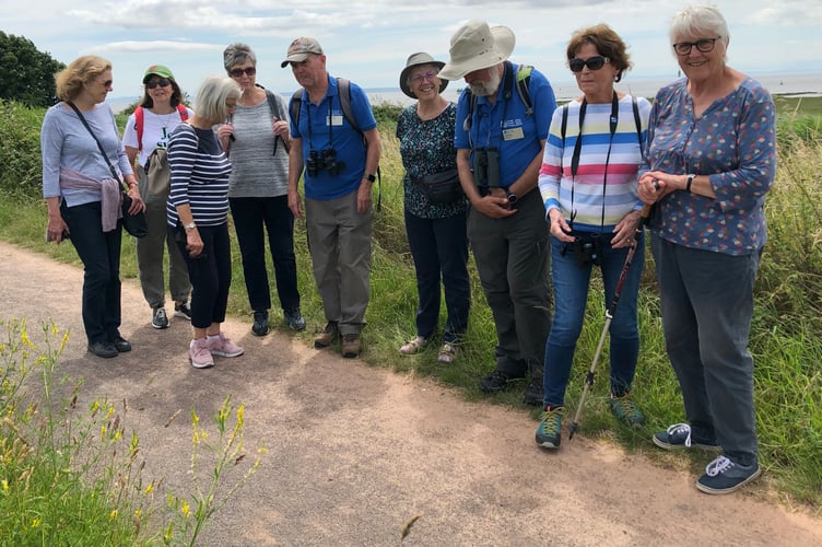 Cymyoy WI members at Newport Wetlands 