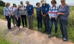 Cwmyoy and District WI members explore nature reserve