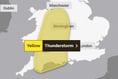 Thunder storm warning issued by Met Office