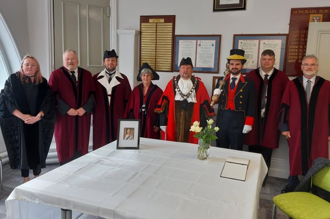 Town councillors Royal Proclamation