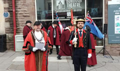 Crowds flock to Cross Street for Royal Proclamation