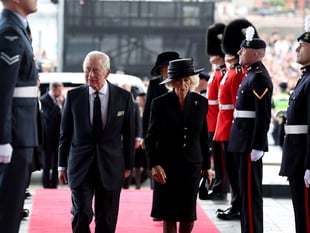 King Charles and Queen Consort welcomed to Senedd in Cardiff Bay