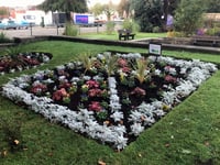 Bailey Park volunteers thank Abergavenny Garden Centre