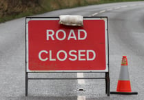 Road closed in both directions following collision