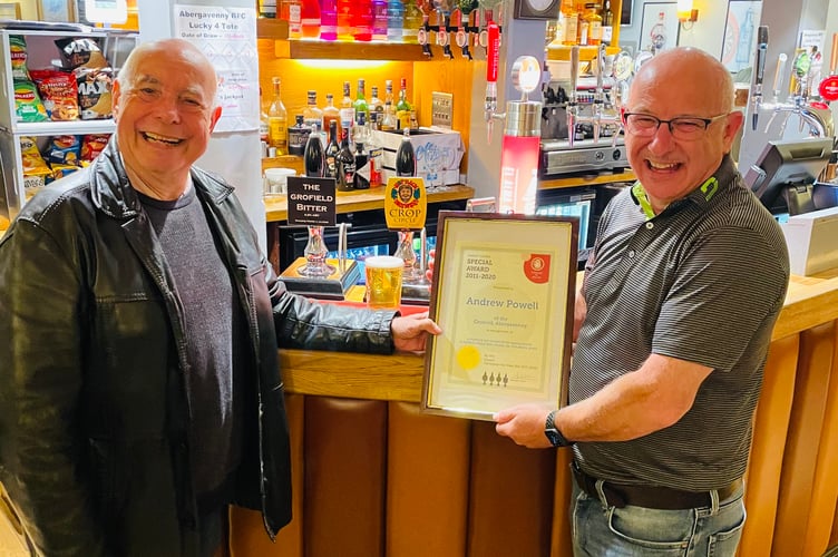 Camra presentation at Grofield