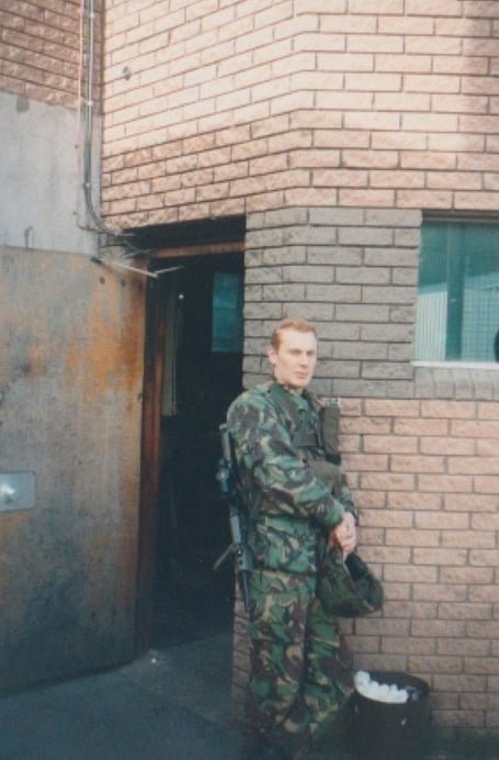 Nigel Morrell during his miltary career
