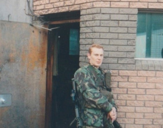 Nigel Morrell during his miltary career