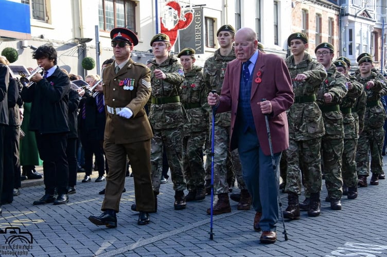 Abergavenny remembers with a parade through town 