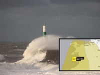 Fresh warning for strong winds and torrential rain