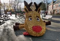 Abergavenny's reindeer falls foul of vandals