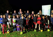 Rhinos team lights up in Bailey Park