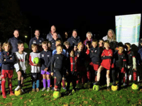 Rhinos team lights up in Bailey Park