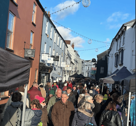 Abergavenny Christmas Market, Nevill Street