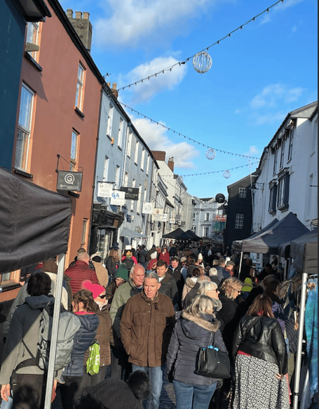 Abergavenny Christmas Market, Nevill Street
