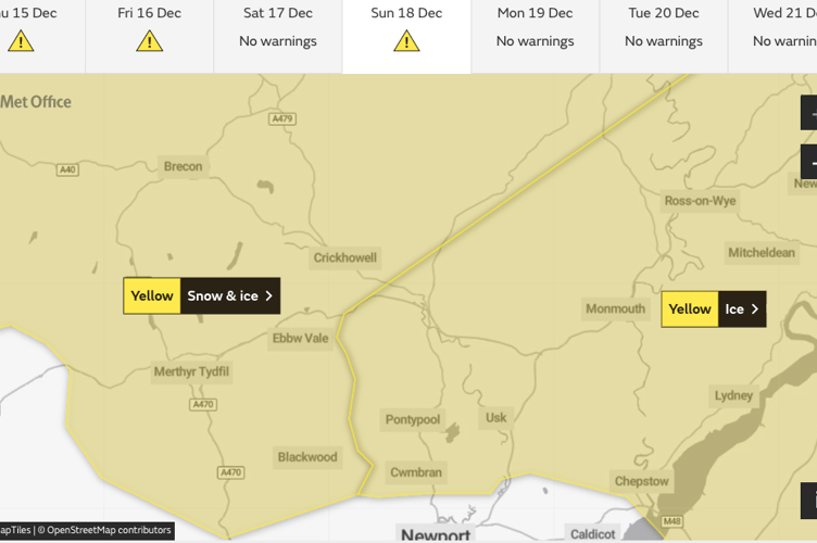 Met Office weather warnings