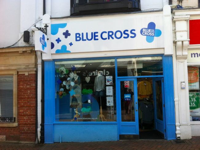 Blue Cross in Abergavenny
