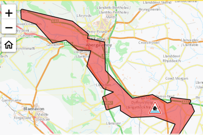 Flooding across Monmouthshire