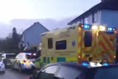 Police and ambulance at Abergavenny incident