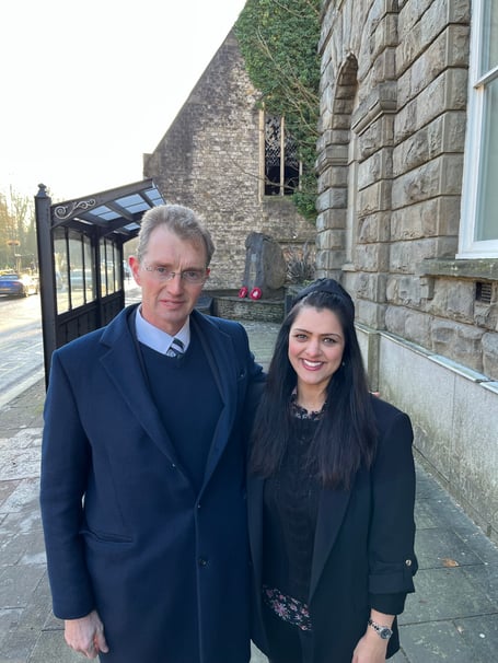 MS Natasha Asghar and Welsh Secretary David Davies