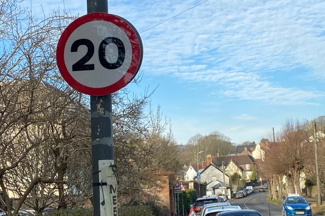 New 20mph sign in Monmouth