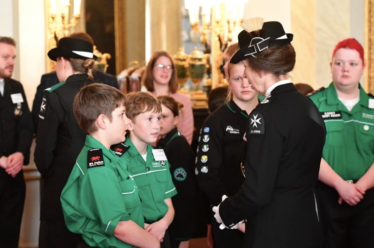 Alfie and Tyler meet Princess Ann