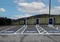 New electric vehicle charging points in Abergavenny pub car park 